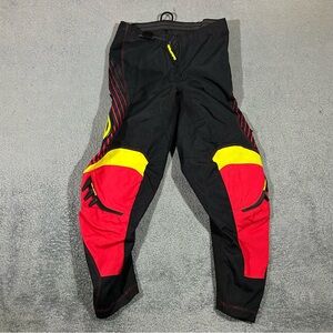 MSR AXXIS Motocross Pants Adult Size 28 Rider Black & Yellow #1785